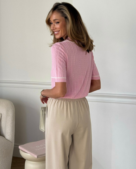 129 Футболка в’язана з комірцем